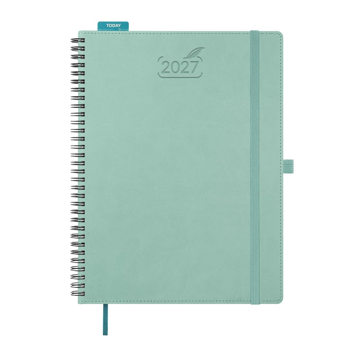 BEZEND-kalender 2027, boekkalender in ringband, ca. A4 (28,5 x 21,5 cm), agenda 2027 (1 week per 2 pagina’s) met - ShopVlot