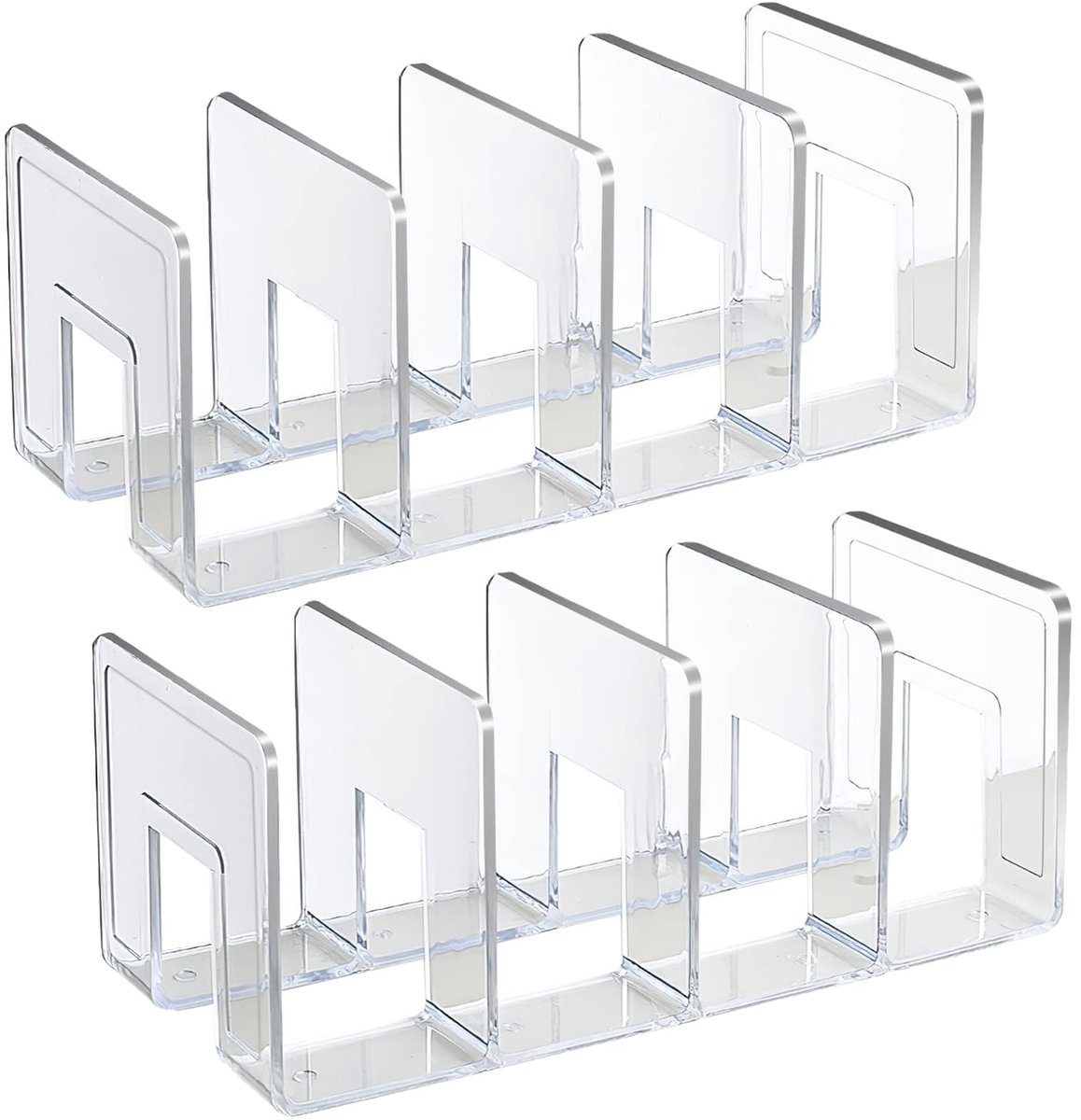SAYEEC Aktenhouder van acryl, transparante bureaumap, stabiele bureau-organizer voor enveloppen, brieven, papier - ShopVlot