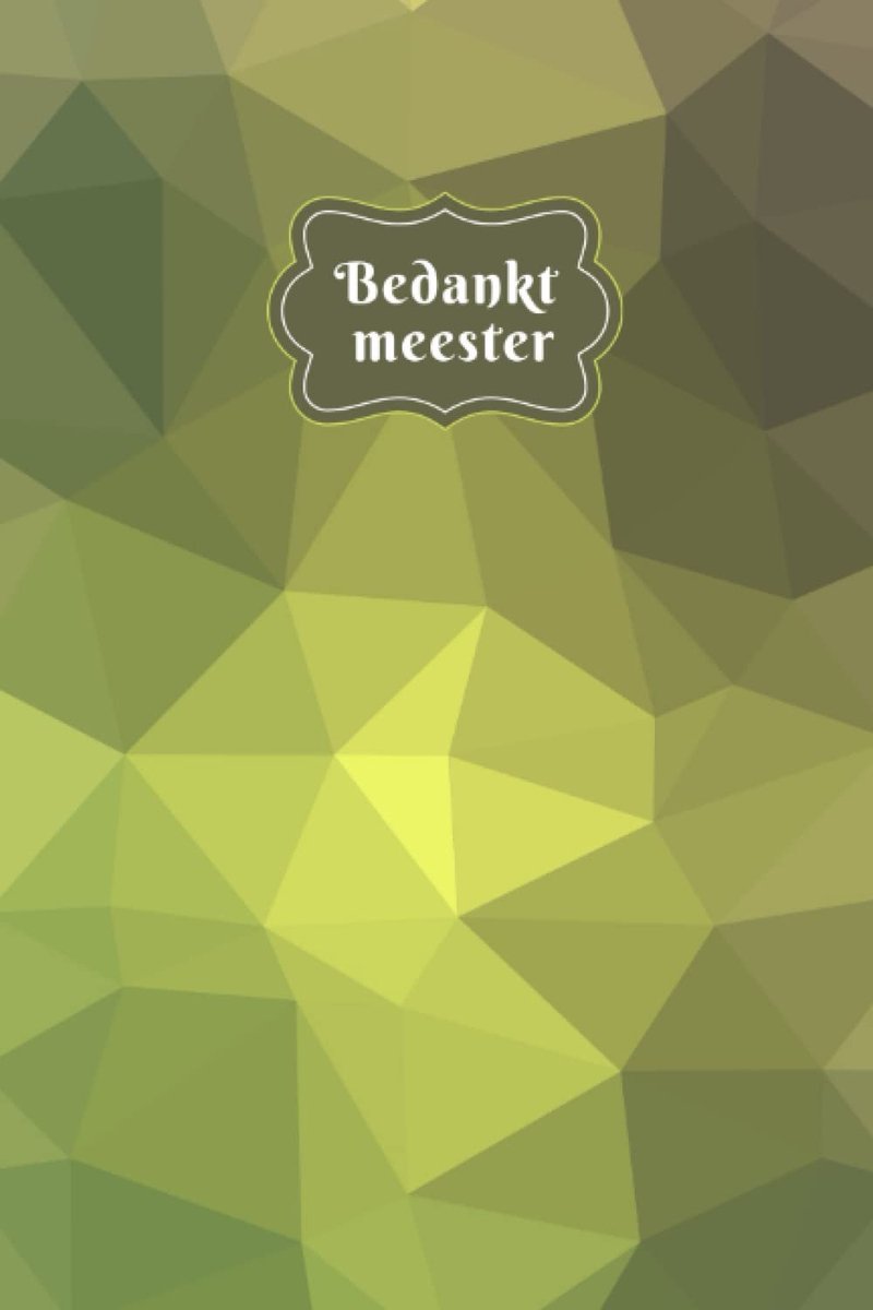 Bedankt Meester - Notitieboekje: A5 Schrift - Leraar bedankje - ShopVlot