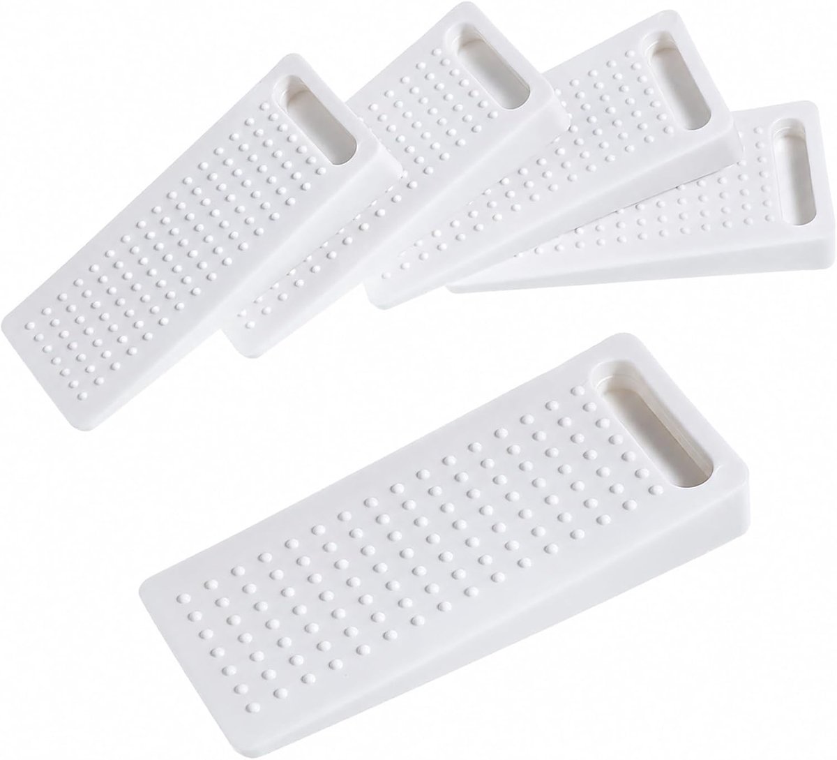4 pcs Plastic Wedges, Rubber Table Shims Stackable Furniture Leveler Wedges - ShopVlot