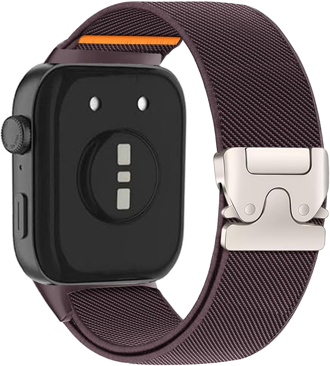 Issinlky Elastische band compatibel met Watch Fit 5/Fit 4 Pro/4/3, zachte nylon sport parachutegesp riem voor Fit - ShopVlot