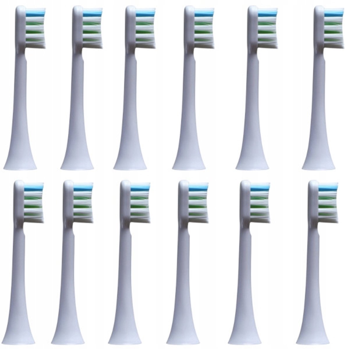 12x Witte Opzetborstels voor Xiaomi Soocas X3, X5, X3U