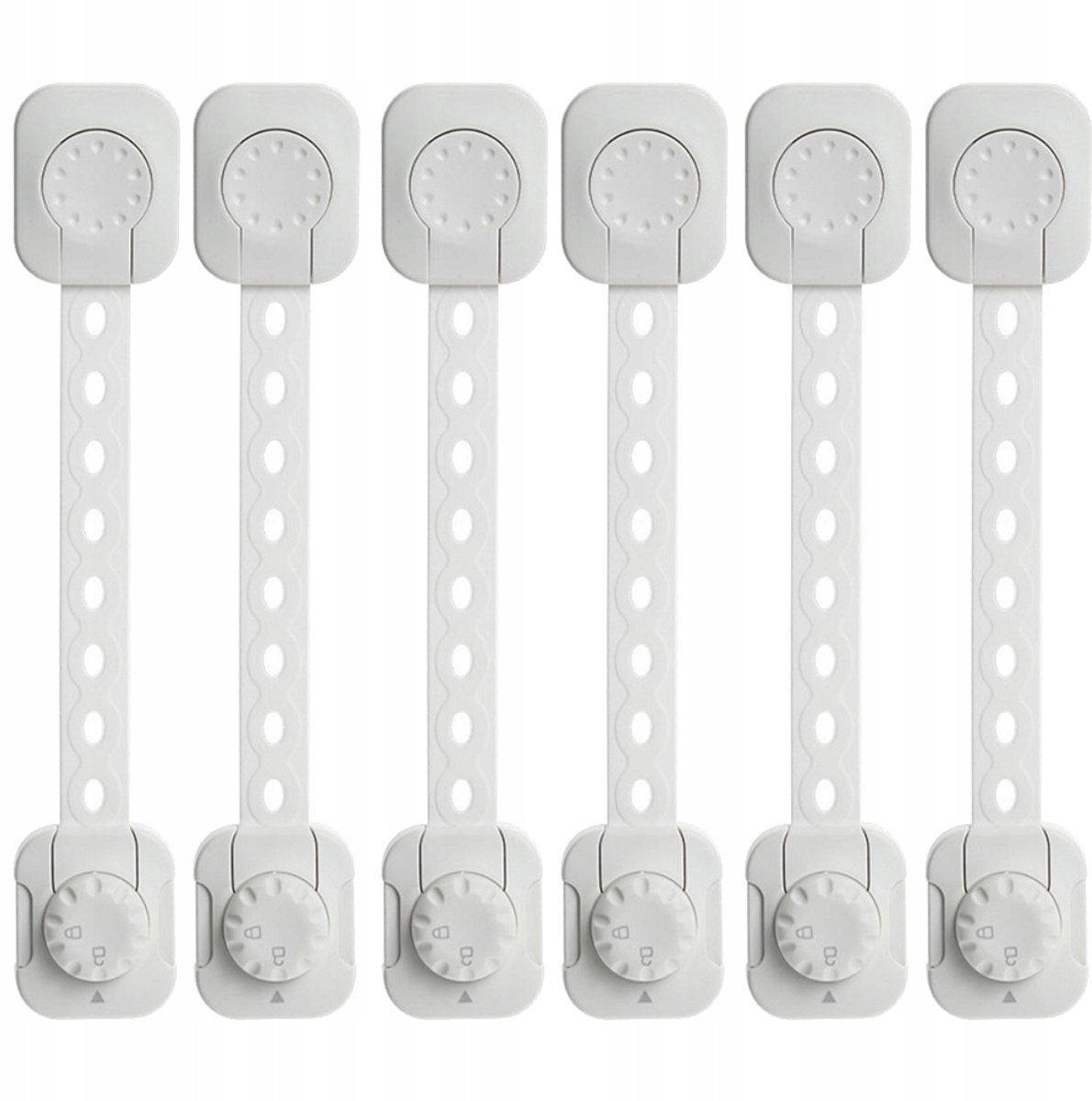 Veiligheidssloten voor Lades en Kasten - 6 Stuks - Wit