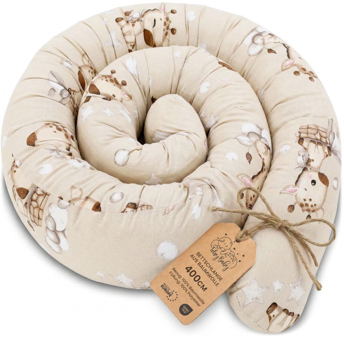 Zijslaper kussen Lichaamskussen 400 cm Katoen - Lang kussen bed rol slaapkussen nek rol Decoratie voor kinderkamer - ShopVlot