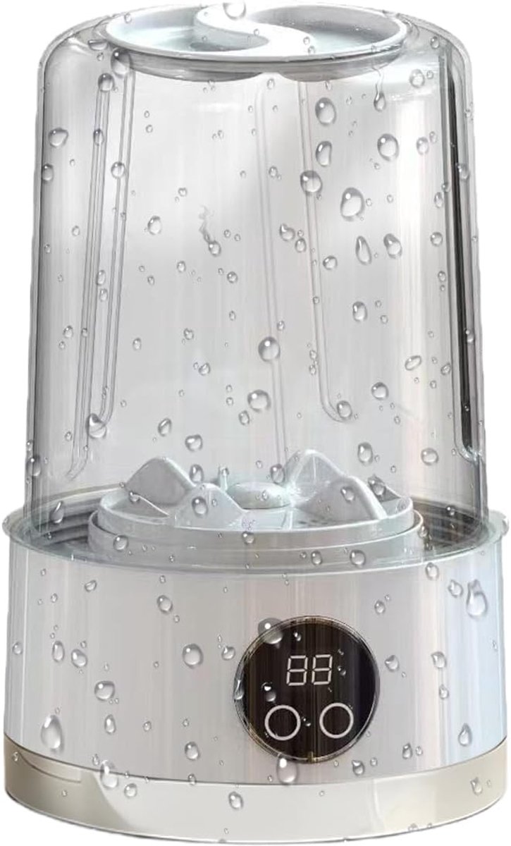 Draagbare Wasmachine Mini Wasser Compact Wassen Oplaadbaar Reinigingsgereedschap 13 x 13 x 13 cm Wit