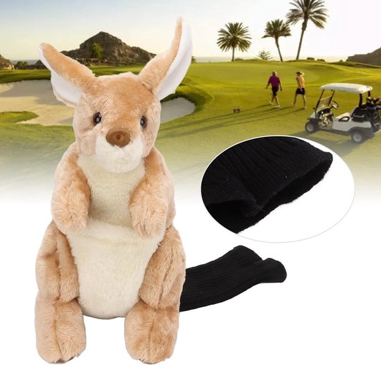 Kangoeroe Headcover - Golf Club Cover - Golf Club Bescherming - Zacht Pluche Materiaal — afbeelding 2
