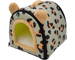 Hamster Huis - Dierenverblijf Kleine Dieren - Rust en Spel - Zachte Fleece Voering