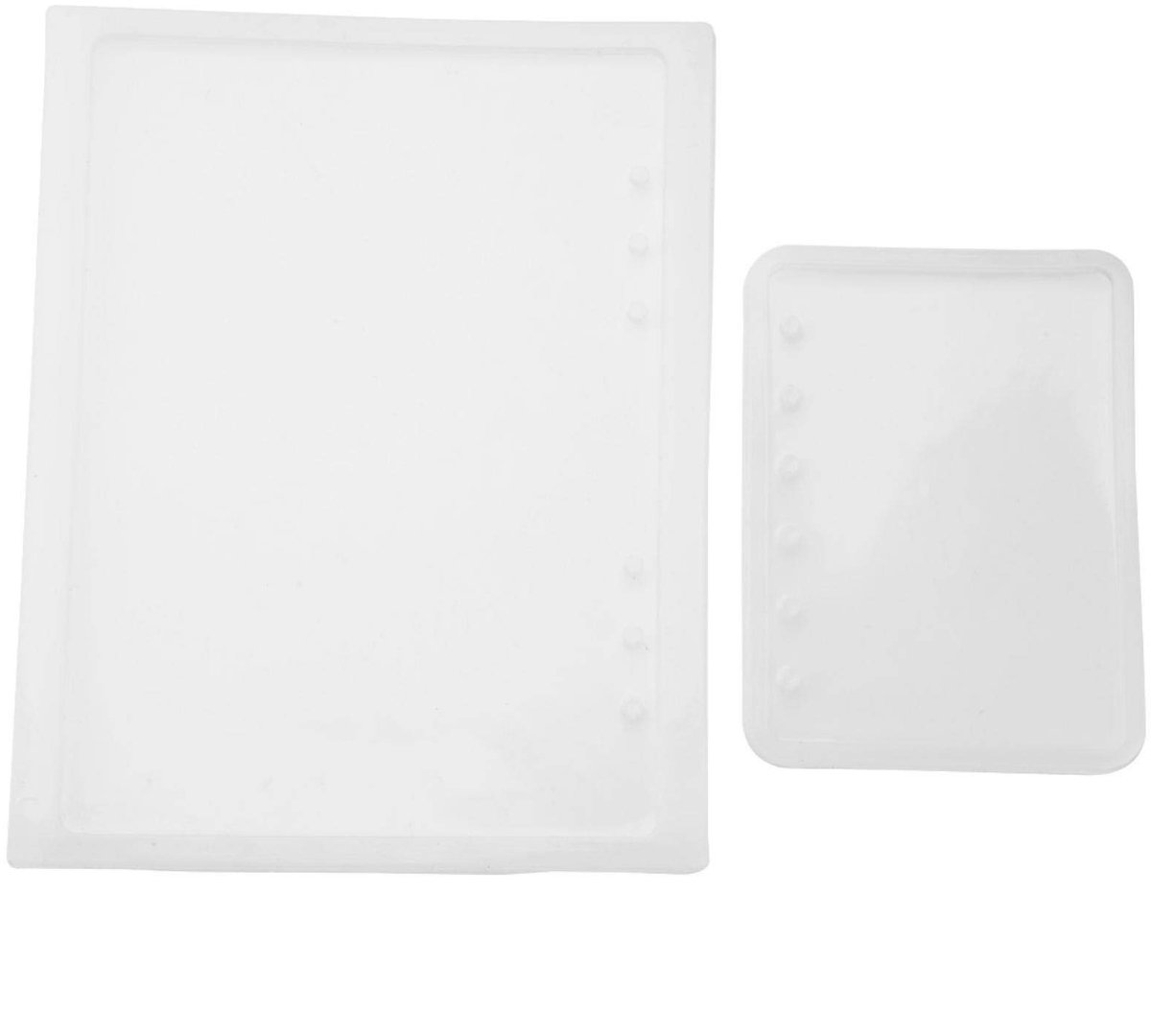 Dailygoods- Notebook Mal - 2 Stuks - Siliconen Gietvorm - Voor Notitieboekomslag - Geschikt voor Epoxyhars - Glad Ontwerp