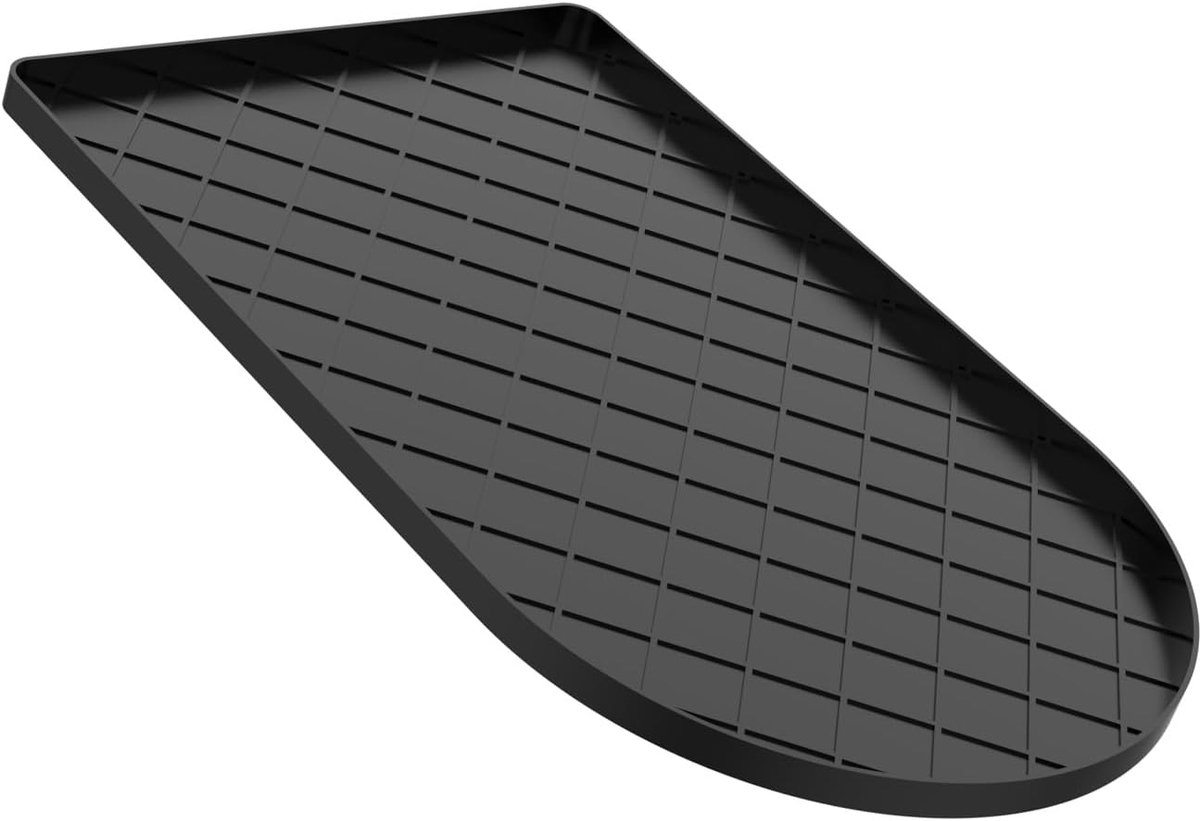 Koffie Tamping Mat - Siliconen Pad - Espresso Bereiden - Antislip Werkblad Bescherming - 40 x 19.8 cm - Zwart