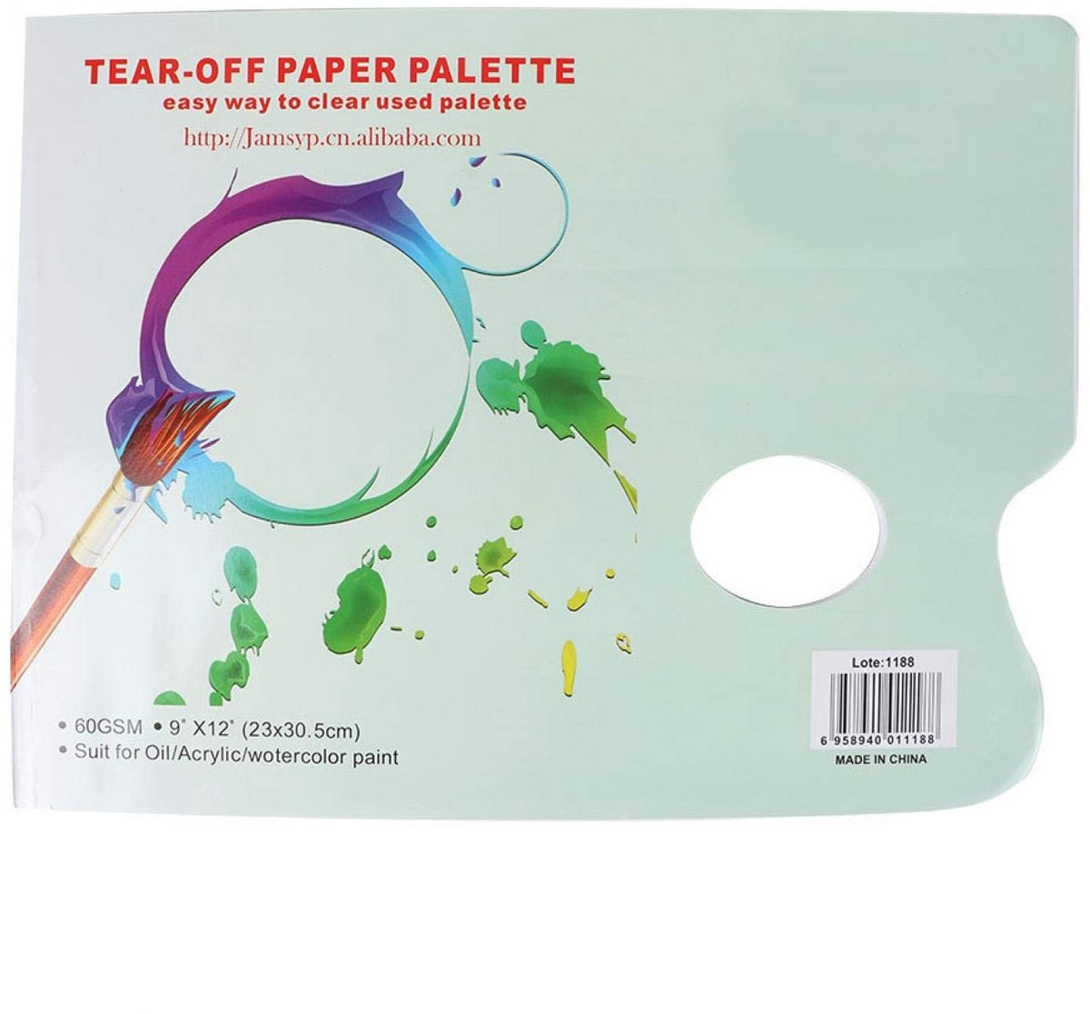Dailygoods- Paletpapier A4 - 35 Vellen Wegwerp - Mengpapier voor Aquarel/Olieverf - Schilderen/Gouache - Nieuw - Papierkwaliteit - Tekeningenpapier