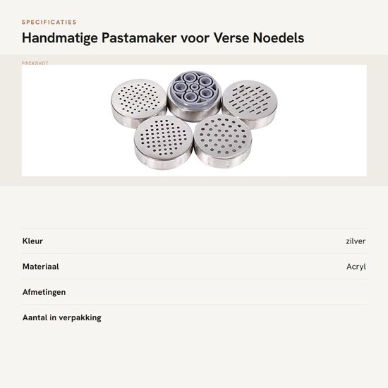 MTTproducts - Handmatige Pastamaker voor Verse Noedels van Mttproducts — afbeelding 2