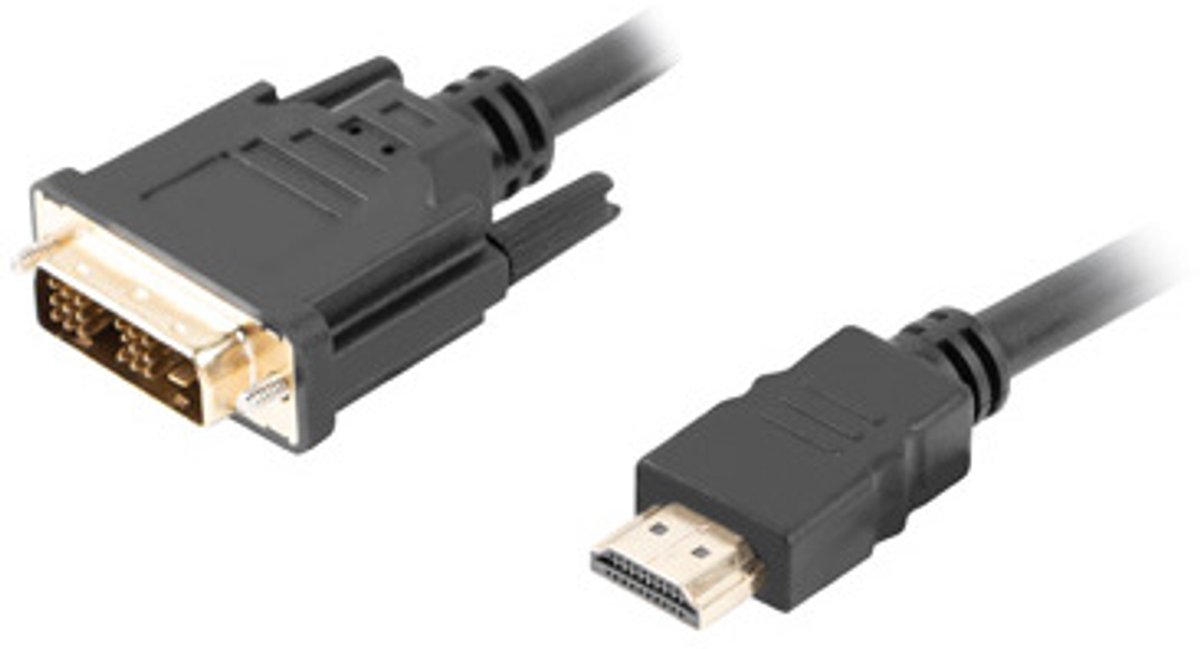 Image of Lanberg Adapterkabel Hdmi(M) Naar Dvi-D 3M Single Link Voor Computermonitor