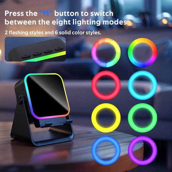 Inductie Speaker met Telefoonhouder - Bluetooth Luidspreker - Draadloze Smartphone Versterker - Compact & Multifunctioneel - Voor Bureau, Thuis & Reizen — afbeelding 4