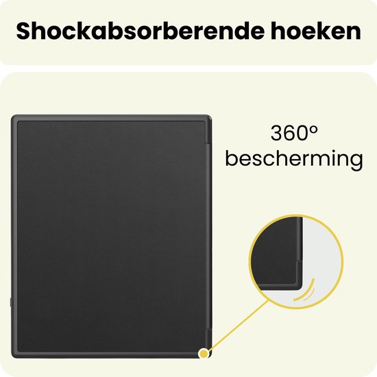 Hoes Geschikt voor Kobo Elipsa 2E - E-reader Hoesje Bescherm Hoesje Case Sleep Cover - Hoes Geschikt voor Kobo Elipsa 2E Hoesje - Zwart — afbeelding 4