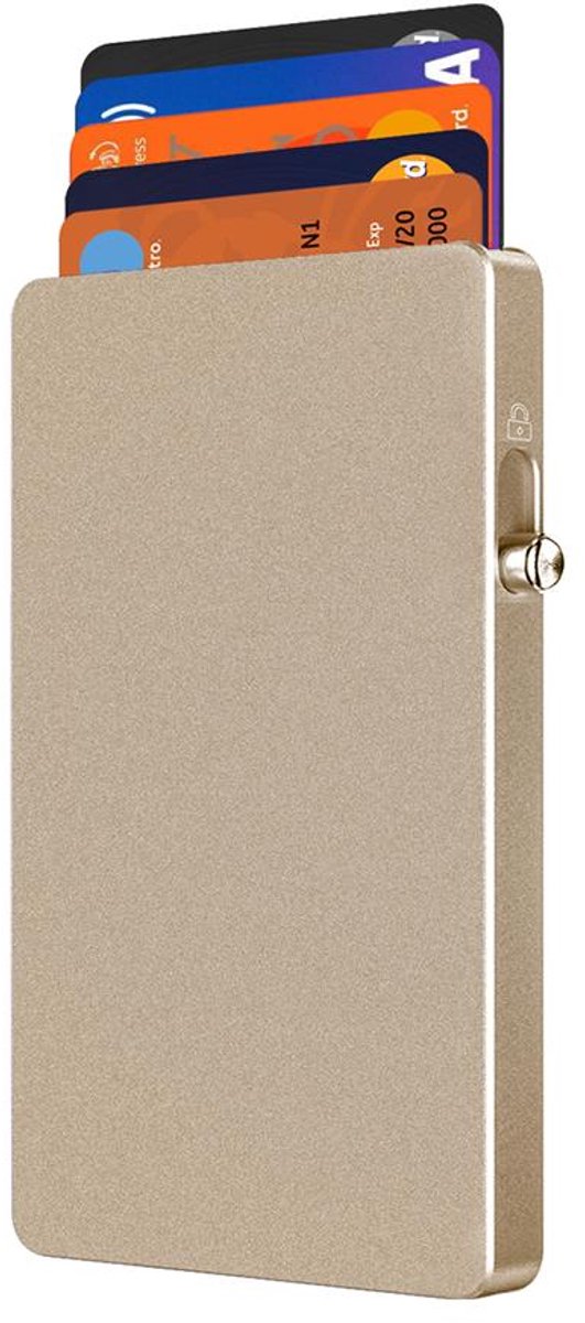 Musthavz MagSlider Magnetic Card Wallet holder - Titanium Gold