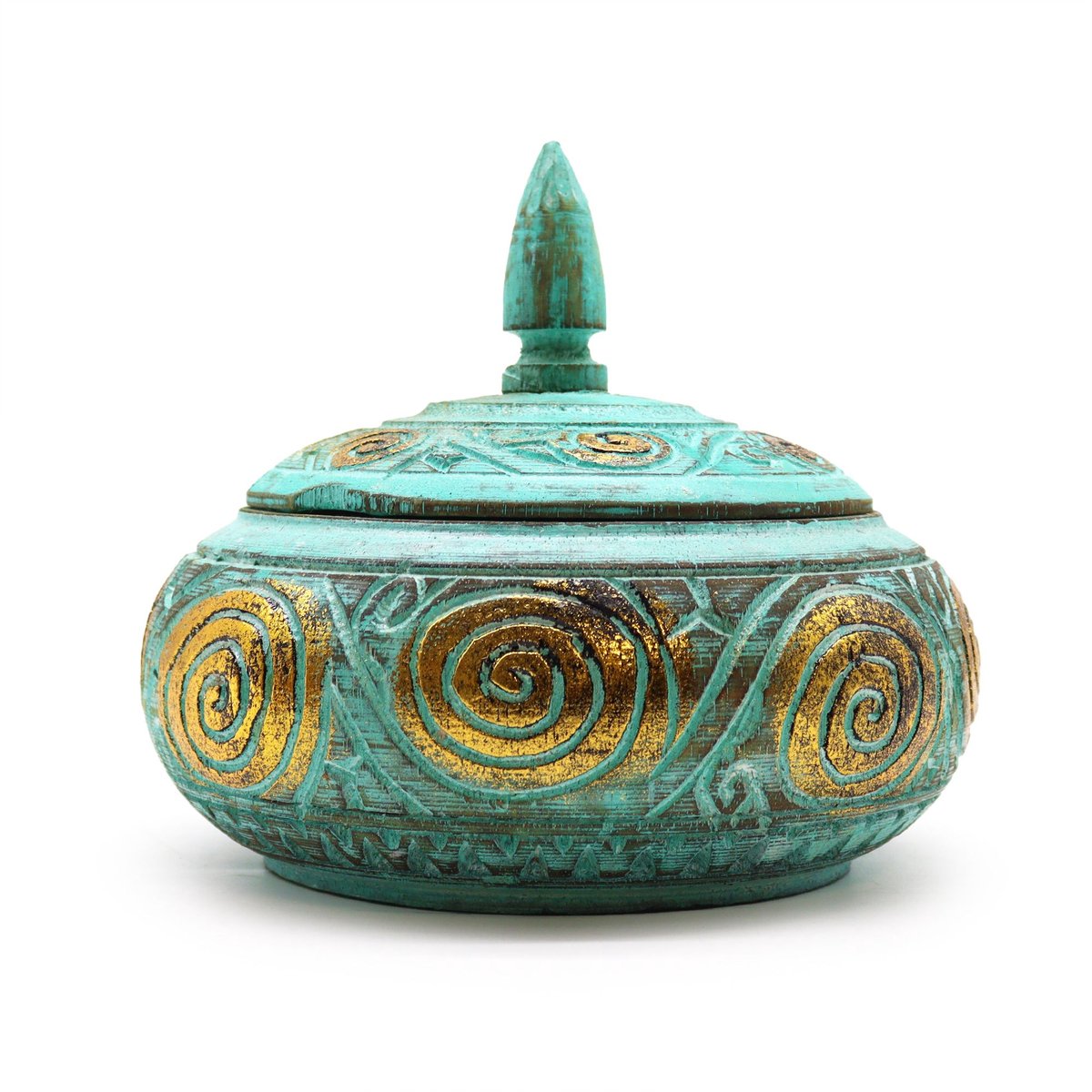 Turquoice Squat Sweet Jar -