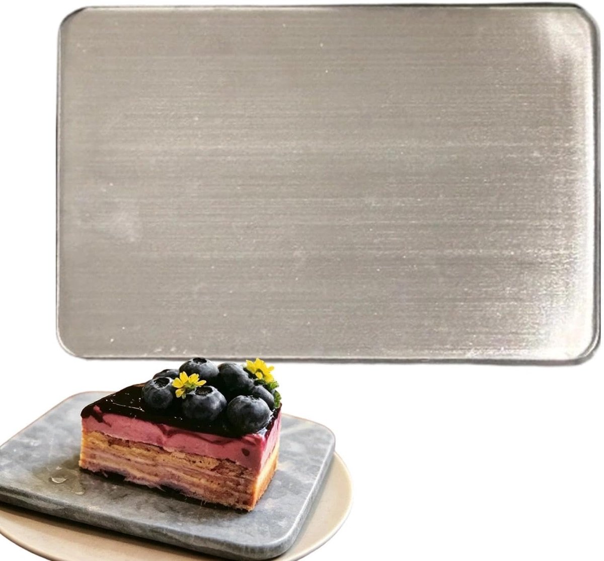 Ijspak Roestvrij Staal - Herbruikbaar Koel element - Dranken Koelen - Snelle Koelactivatie - 17.5 x 11.5 cm - Zilver