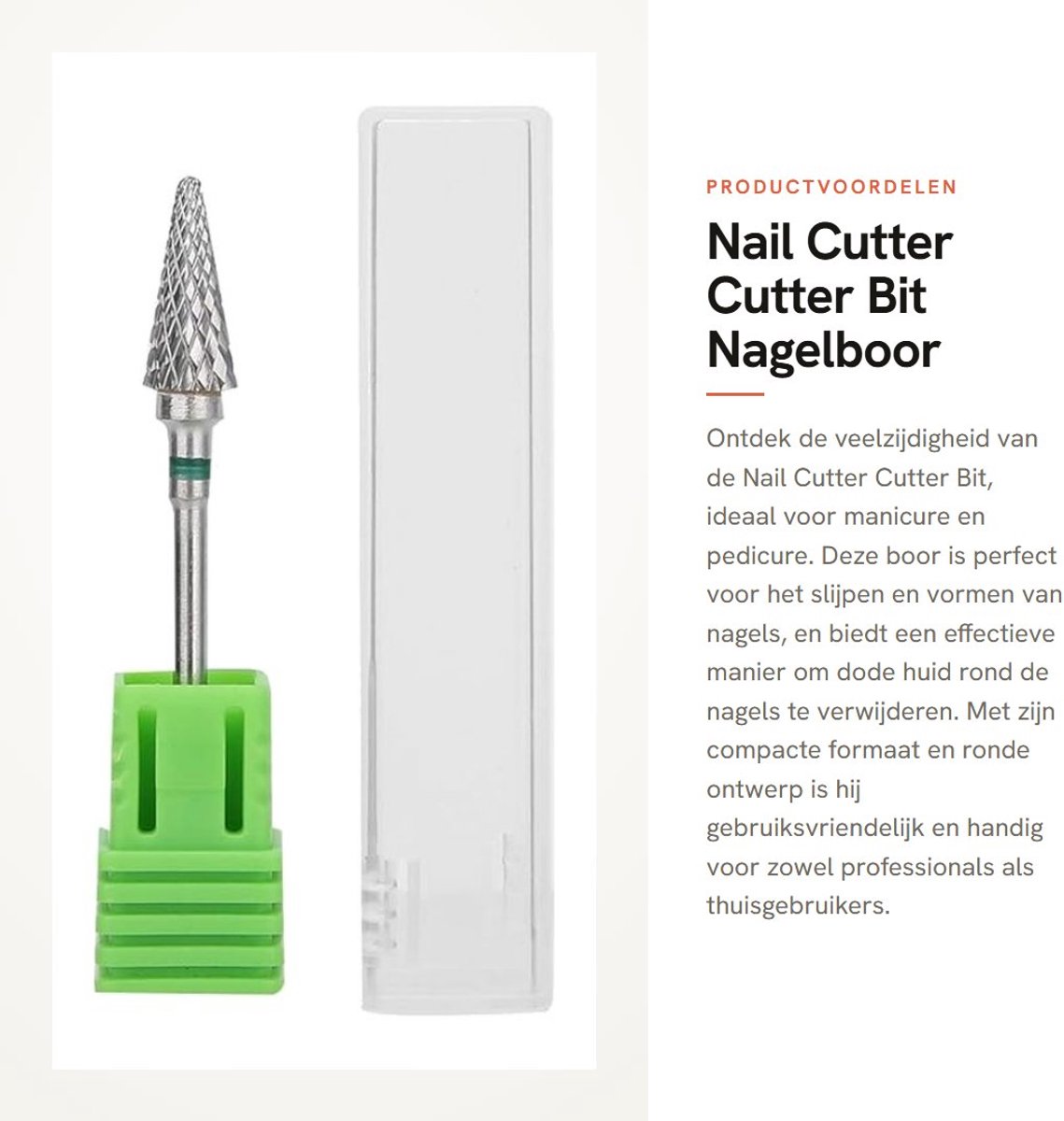 Dailygoods- Nagelboor Ronde Ontwerp - Nagelkunst Boor