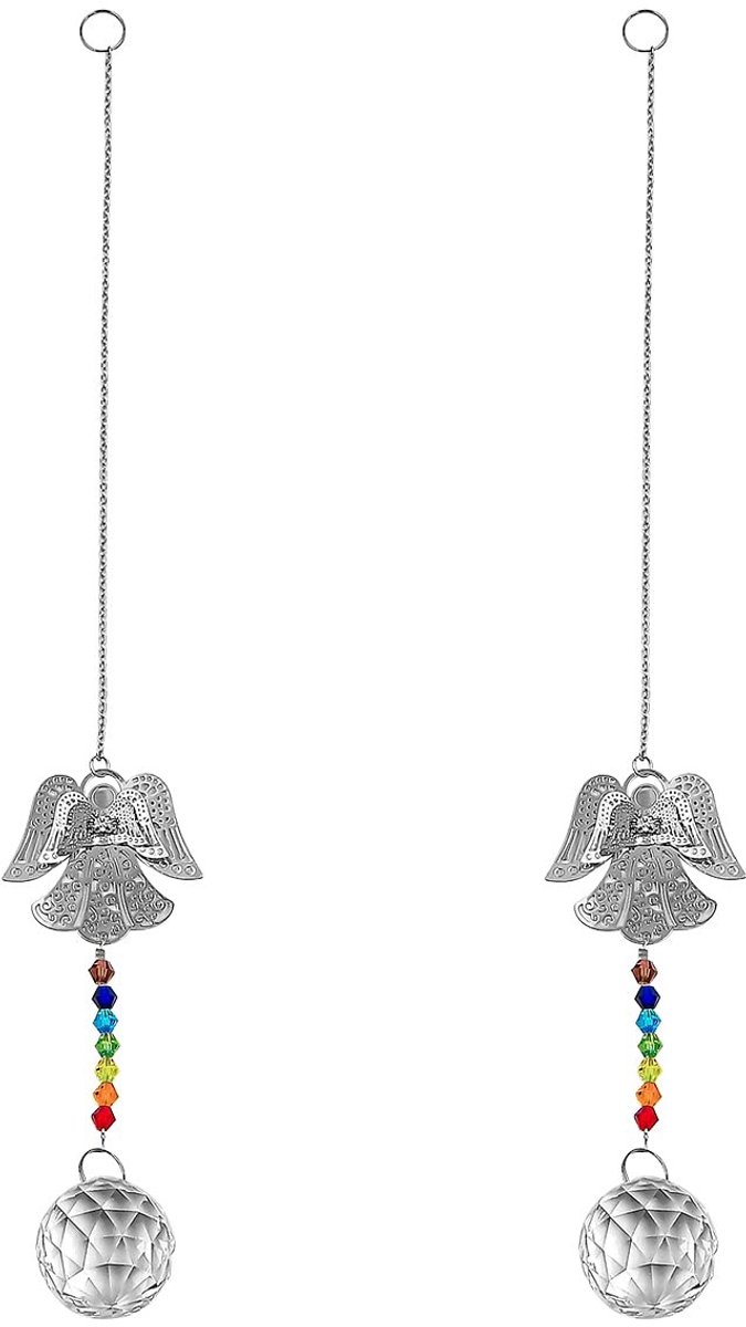 Dailygoods- Suncatcher 2 PCS - Kristallen Hangers - K9 Kristal - Regenboog Effect - Tuindecoratie - Elegant Ontwerp - Raamdecoratie
