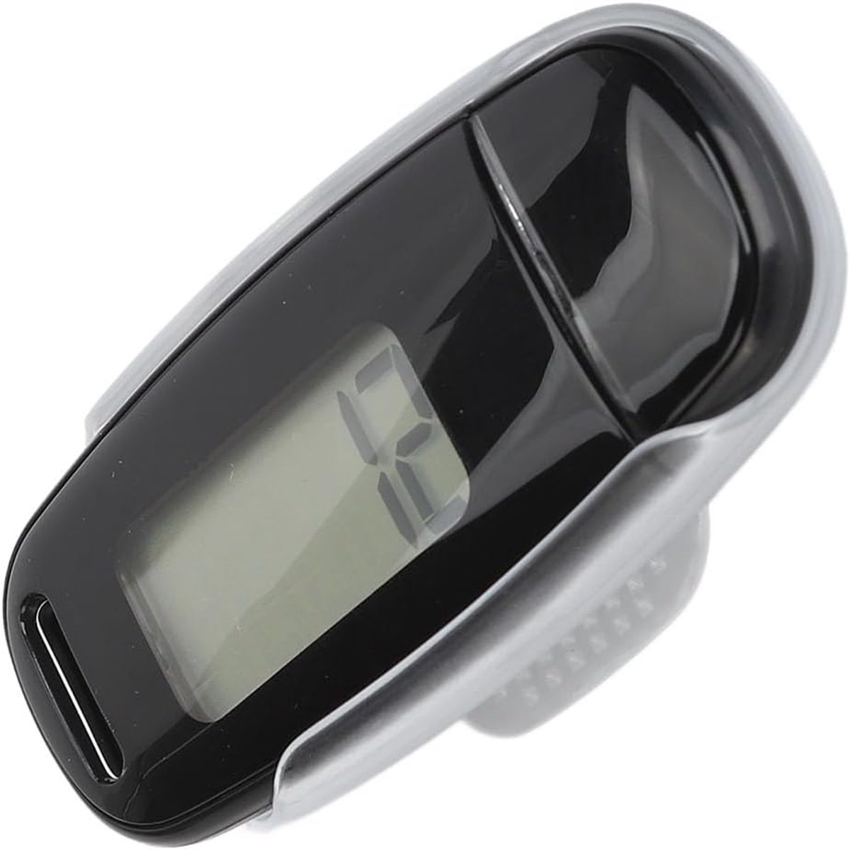 Oplaadbare Stappenteller - Fitness Tracker - Stappen Tellen - Groot LCD Scherm - 9 x 5 x 4 cm - Zwart
