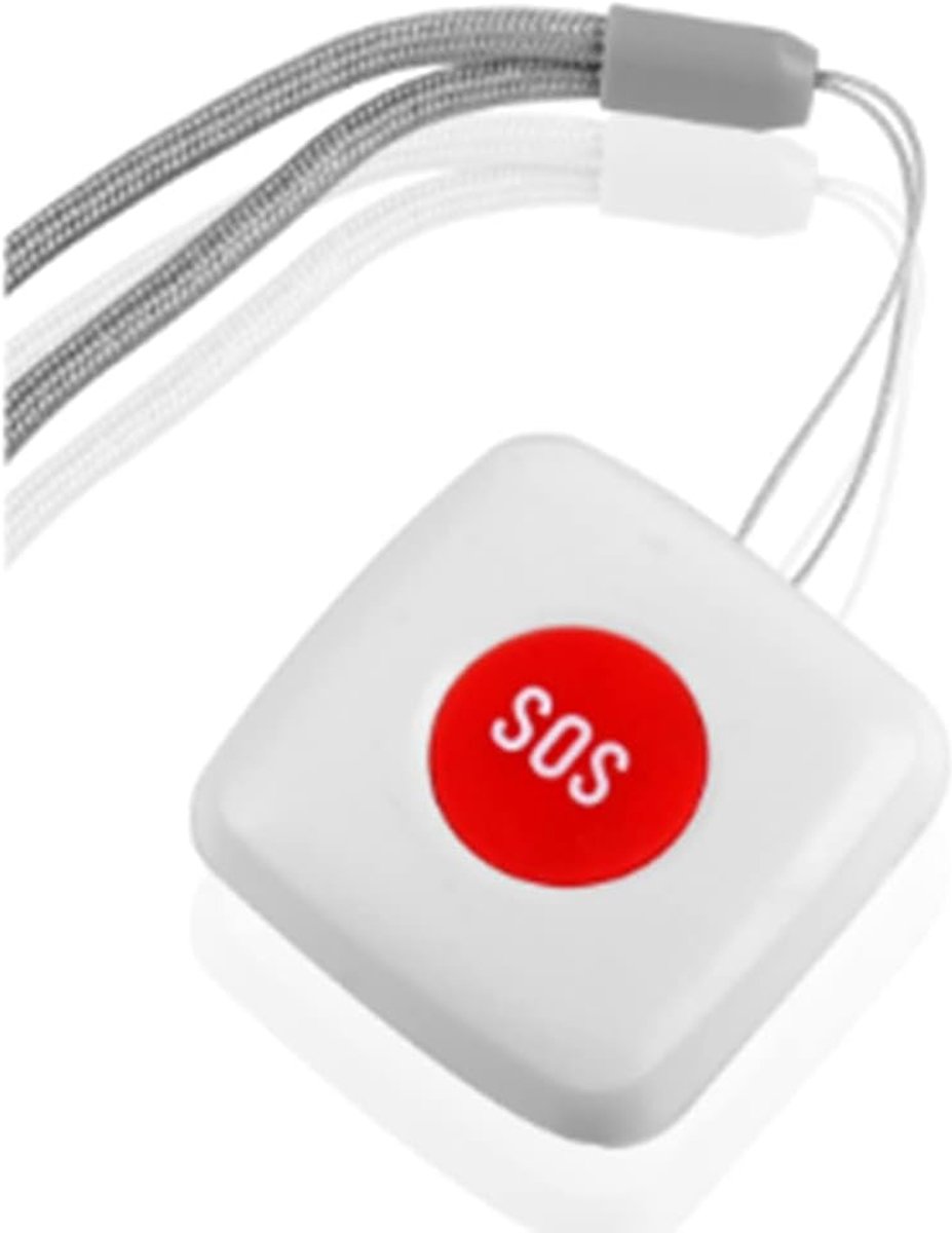 Noodknop Sensor - Paniek Alarm - Directe Hulp - Draadloze Zigbee - 100M Bereik - Wit