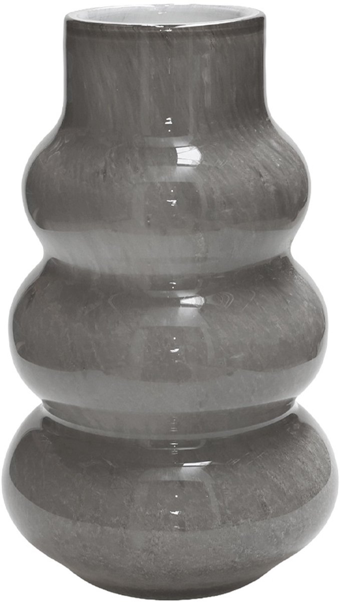 Vase The World Vaas Lomami Elite | grijs | Mondgeblazen glas | D18xH30 cm Grey