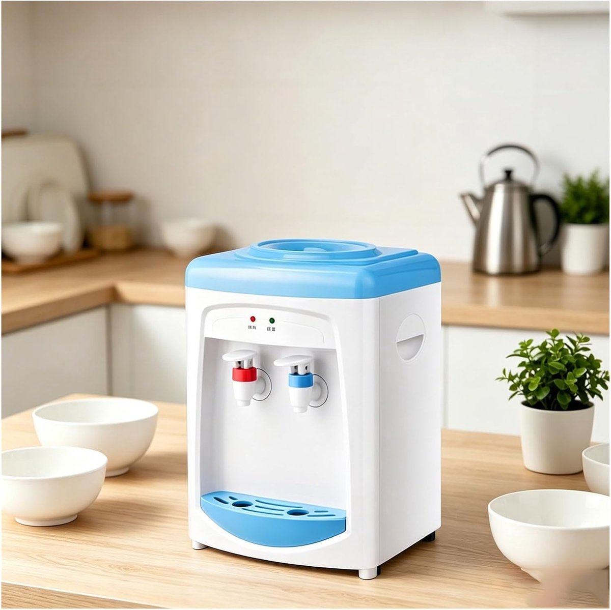 Waterdispenser Aanrecht - Warme Koude Fontein - Dranken Bereiden - Dubbele Temperatuur - 38x19x30 cm - Niet gespecificeerd