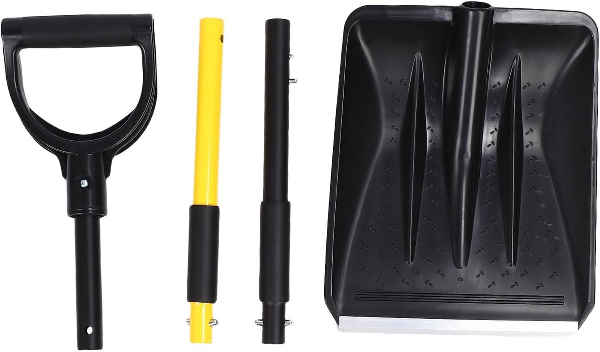 Sneeuwschop - Wintergereedschap - Oprit Vrijmaken - Ergonomische Handgrepen - 113 cm Lengte - Aluminium