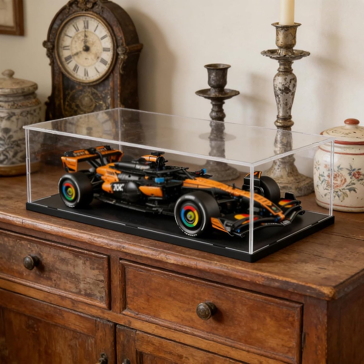 Display Case Vitrine Bak voor Lego 42207 Ferrari Sf-24 F1 42206