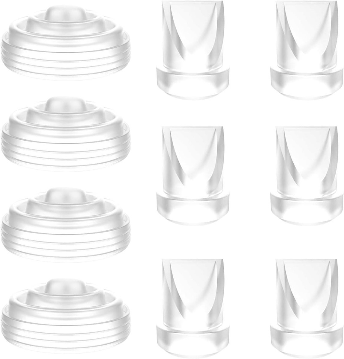Borstkolf Accessoires - Melkflessen Vervangen - Borstvoeding Ondersteunen - Vaatwasser Koelkast Geschikt - 6 Ventielen 4 Membranen - Niet Gespecificeerd