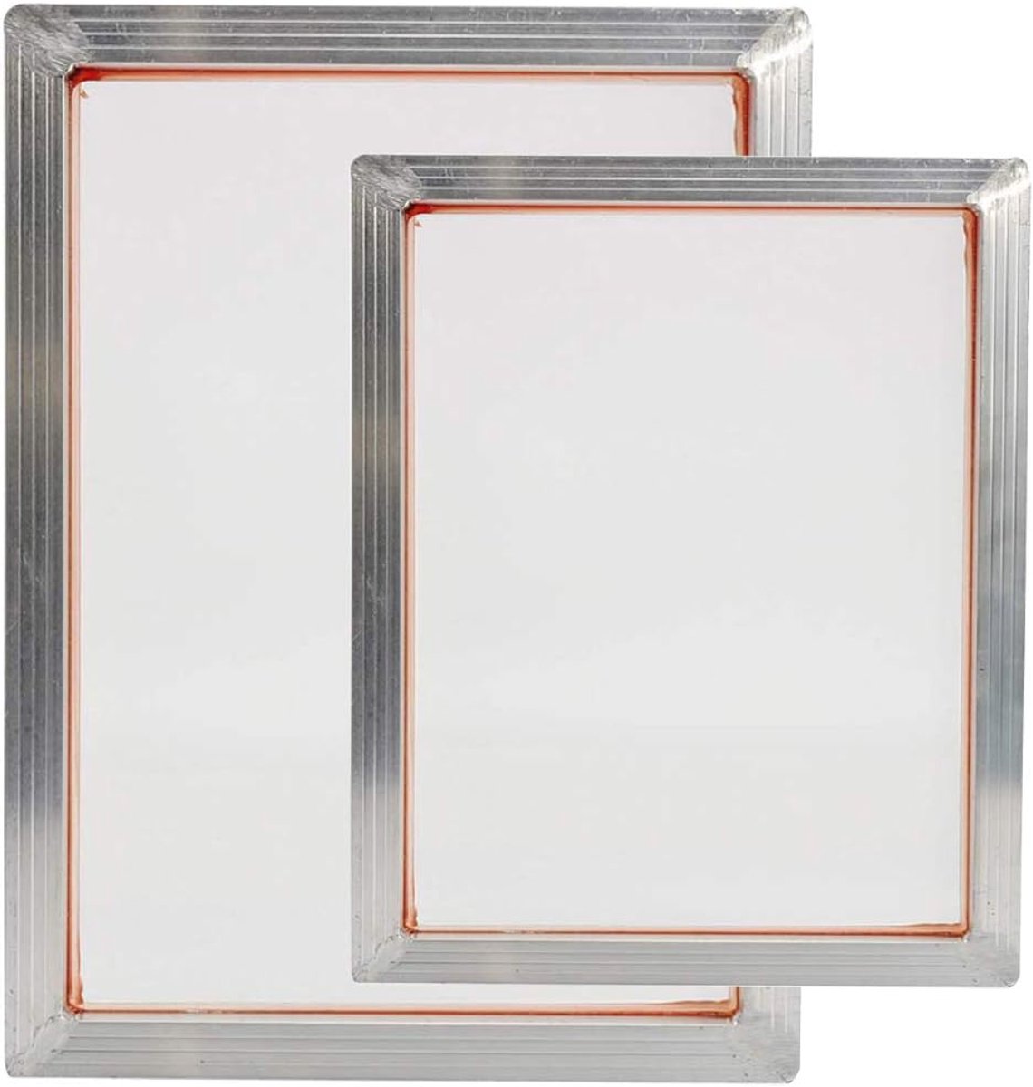 Serigrafiekframe, aluminium zeefdrukframe voor zeefdruk met 110 wit gaas (twee)