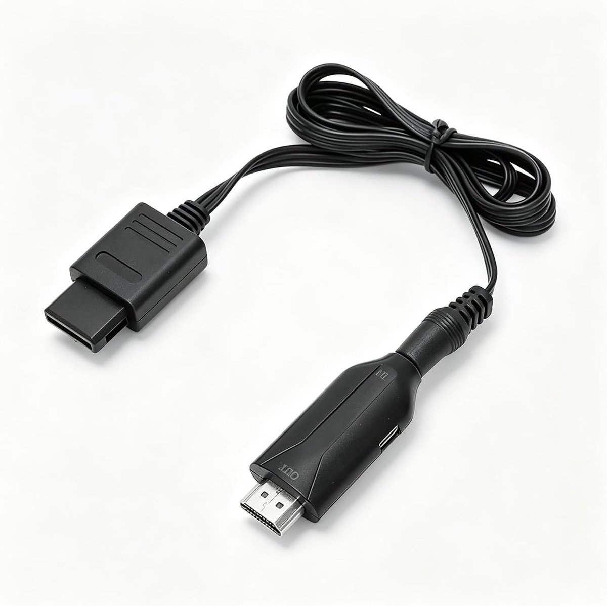 N64 Tot HDMI -adapter voor N64, SNES -consoles | HD Link Converter -kabel met 720p 1080p UpScaler, Plug and Play voor Retro Gaming op Moderne Tv's