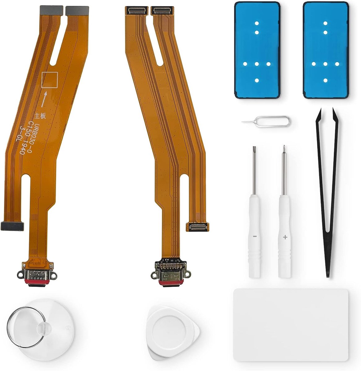 vervanging voor Realme X2 oplaadpoort USB oplaadaansluiting microfoon hoofdtelefoonaansluiting met reparatieset