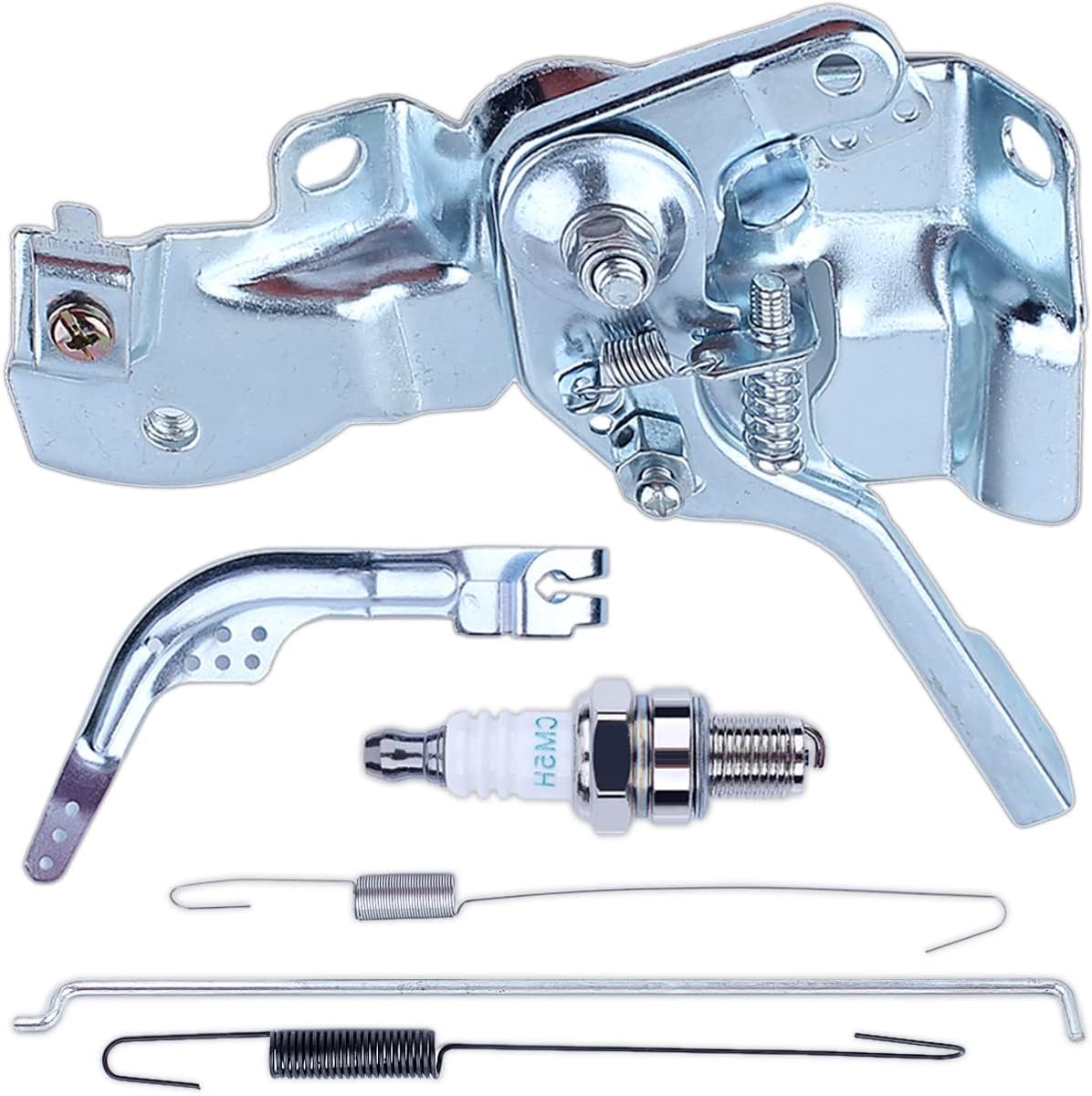 Gasklepmontage met gouverneur retourveer voor Honda GX160 GX200 GX140 168F 5,5/6,5 pk motor, ADEFOL gasregeling Assy + Arm Governor + Rod Governor + Bougie 6-in-1