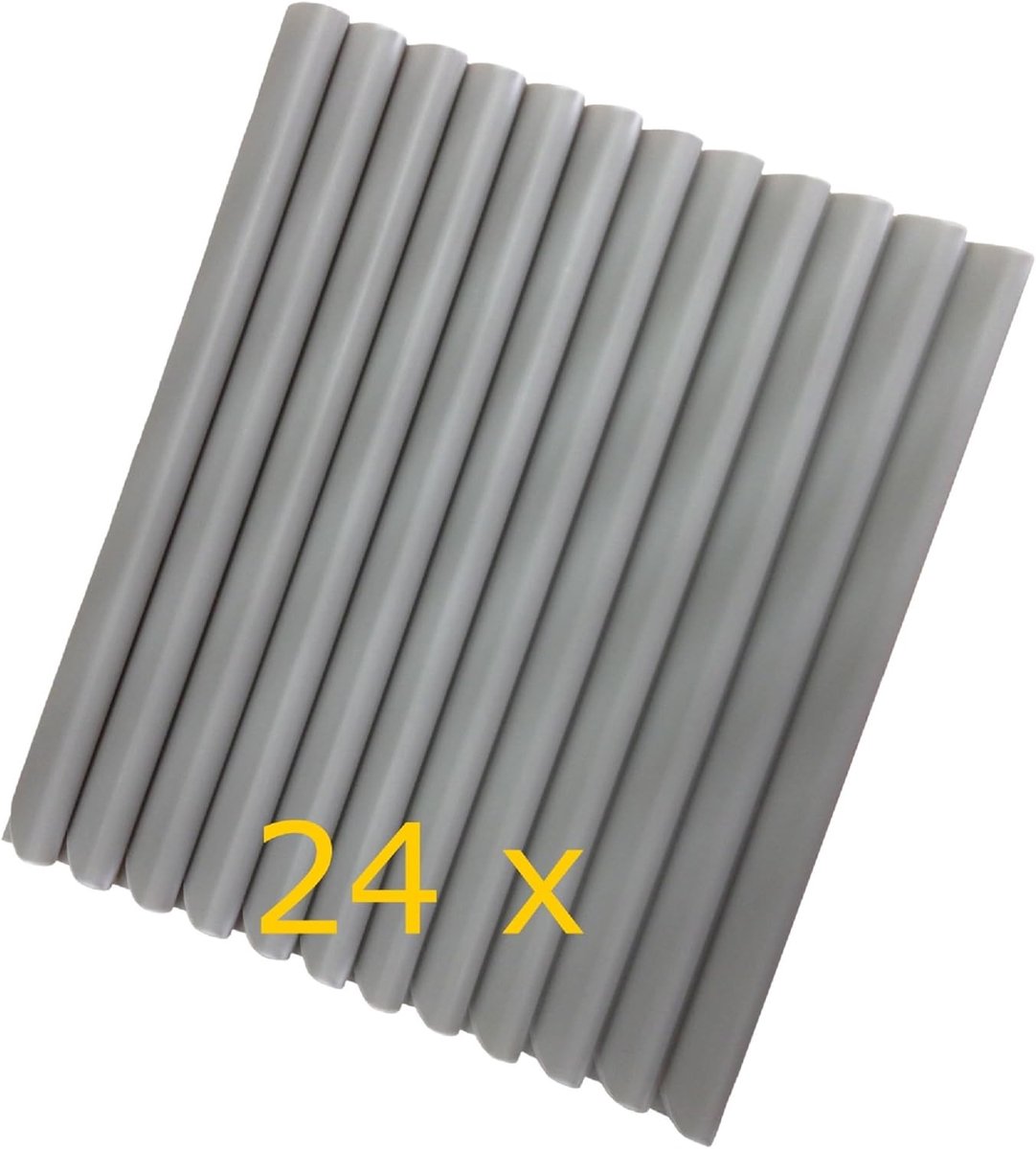 ViewProtect Premium Inkijkbescherming, Klemstrips voor Bevestiging, Lichtgrijs (24 Stuks)
