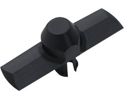 Strooier Roerder Vervanging - Roerwerk Onderdeel - Gelijkmatige Verdeling - Verstopping Voorkomend - 9.9x5x3 cm - Zwart