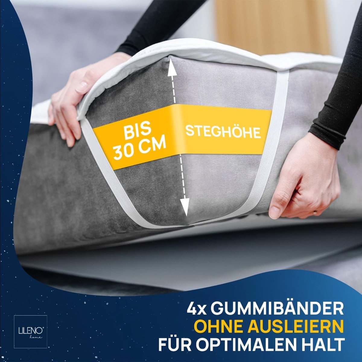 SnelShoppen - Matrasonderlegger 180x200 cm - Ademend en Wasbaar - Extra Zachte Matrassenbeschermer als Matrasbedekking voor Topper Boxspring Bed en On
