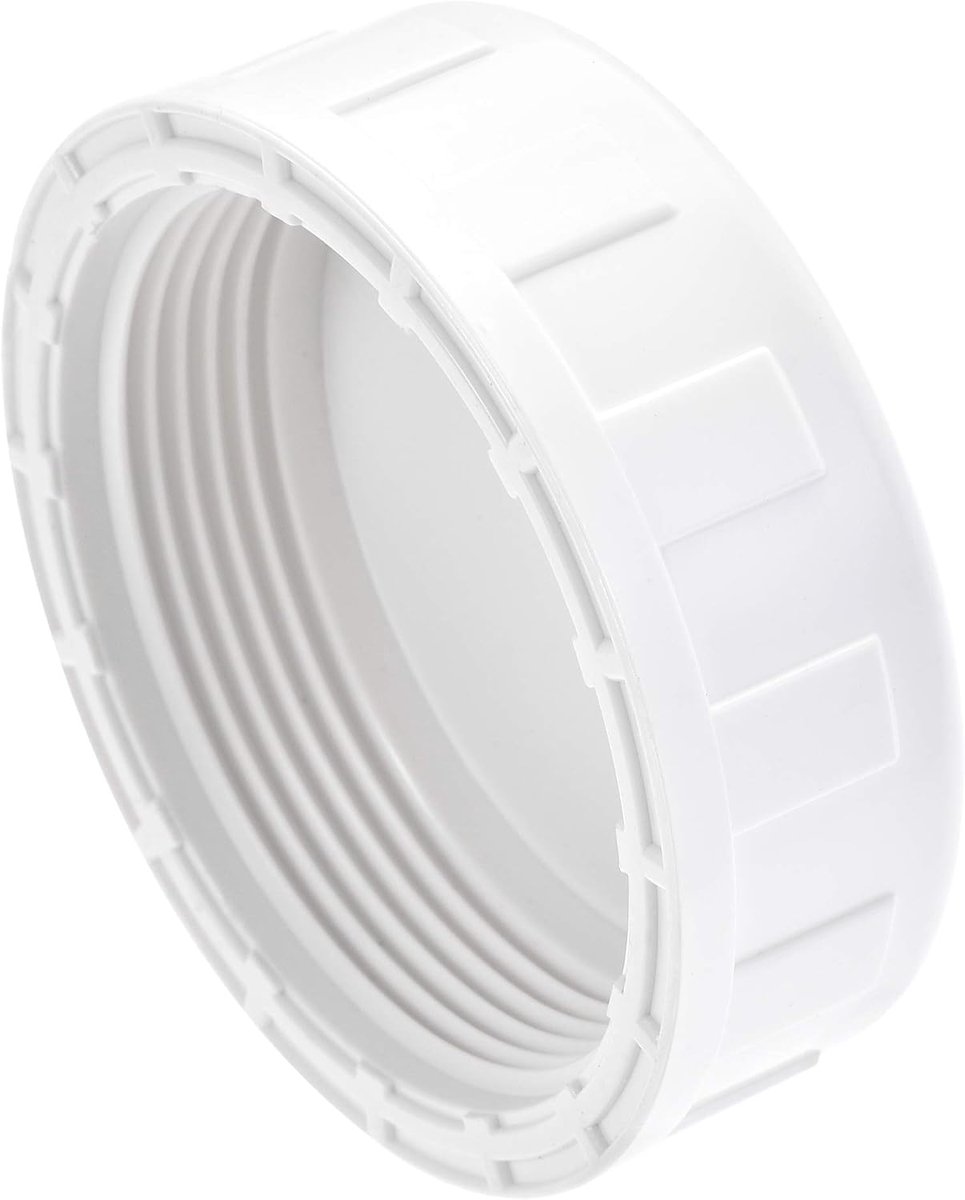 sourcing map G2 Buisschroefverbinding Cap PVC rond binnendraad slangconnector wit