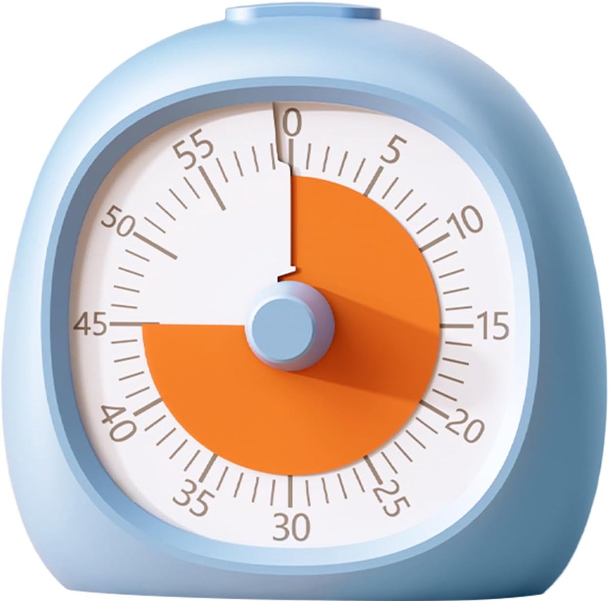 Visuele timer, 60 minuten, countdown, stil, tijdmanagementgereedschap voor studie, huiswerk, keuken en klaslokaal, blauw