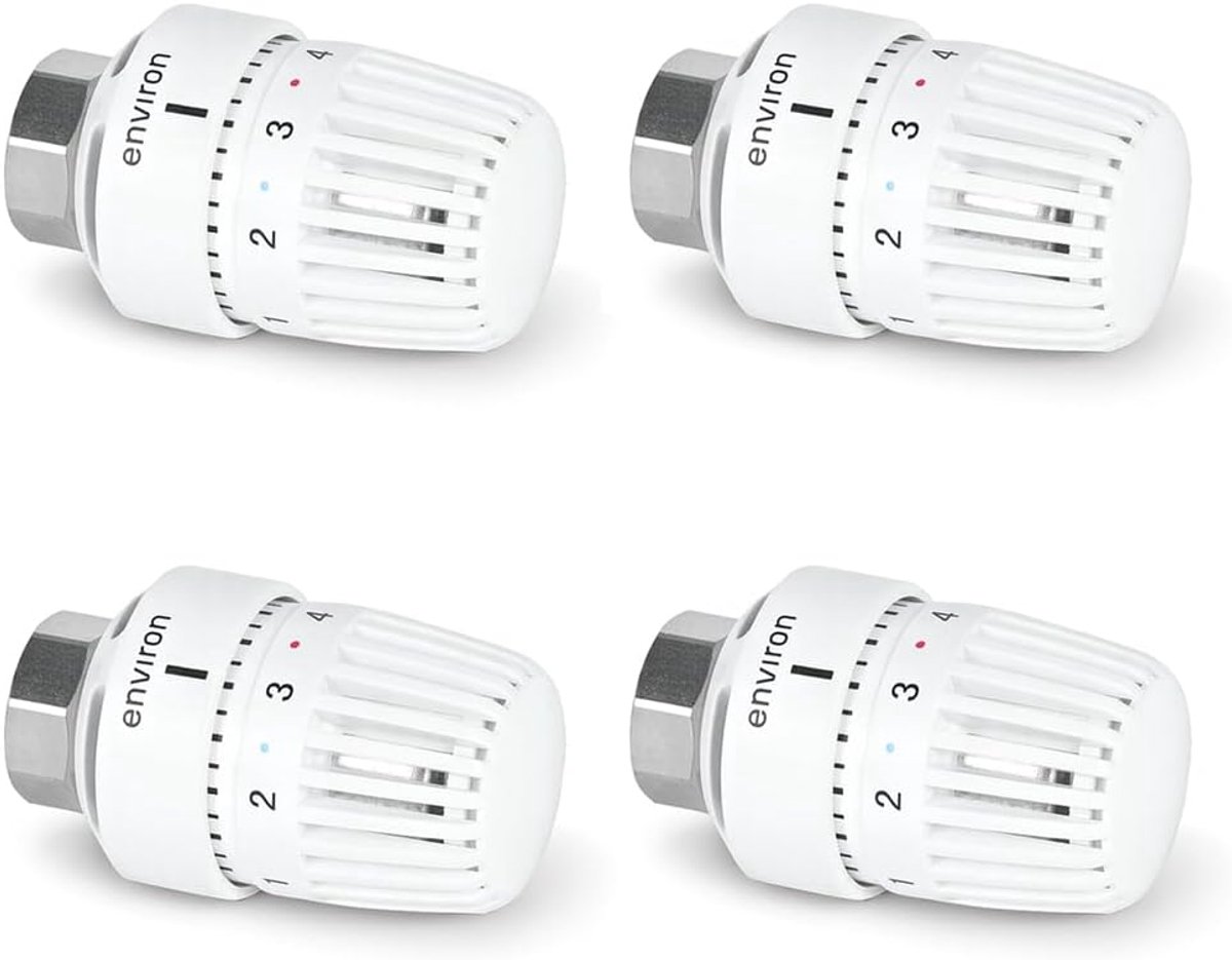 SnelShoppen - Verwarmings thermostaat kop M30 x 1.5 met vloeistofsensor en nulniveau, 7-28°C, vorstbescherming, verwarmingsregeling, energiezuinig