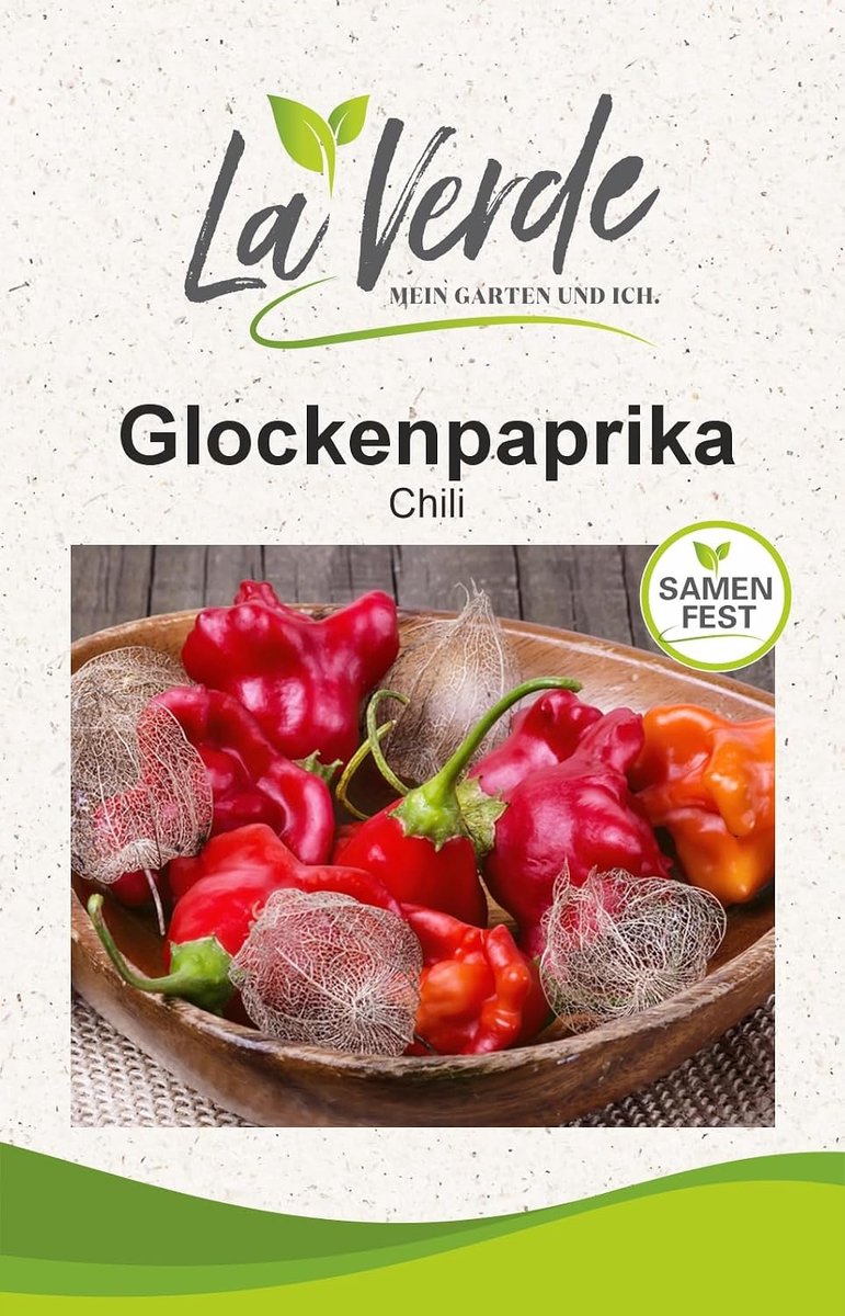 SnelShoppen - Glockenpaprika zaden voor Chili/Peperoni - Capsicum baccatum - Rode Paprika - 8-10 Planten - Mild van Smaak - Perfect voor Inleggen - Tu