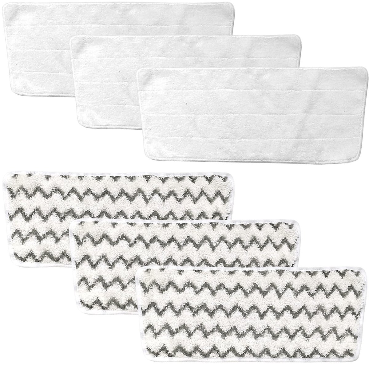SnelShoppen - 6 Stuks Microvezel Vervangingsdoeken voor Stoomreiniger XXL, Perfecte Accessoires voor Grondige Reiniging van Vloeren, Keuken en Badkame