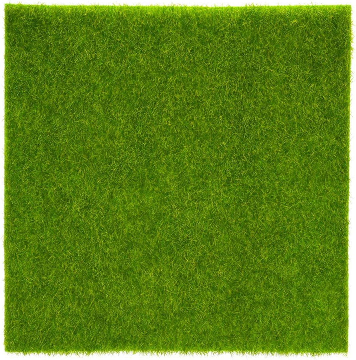 SnelShoppen - Kunstgras Vierkante Mat 30x30cm - Kunstmatig Groen Gras - Wasbaar Tuin Ornament voor Binnen & Buiten - Perfect voor Kinderen, Balkon & S