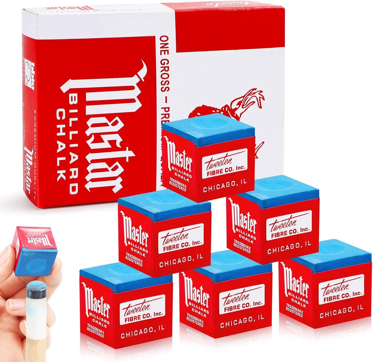 Billiard Chalk 12 Stuks - Hoogwaardige Snooker Chalk - Vermindert Fouten - Voor Verbeterde Precisie - ShopVlot