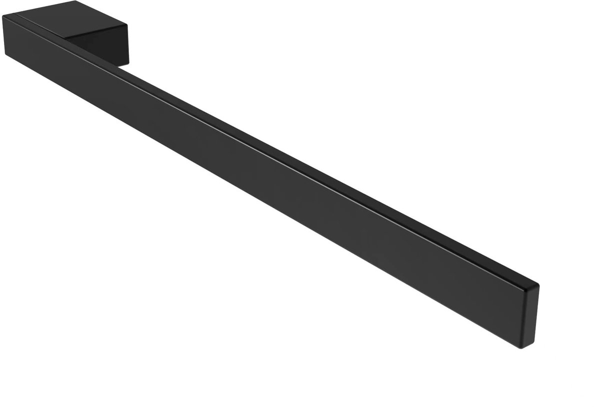 Omgoods - Handdoekhouder Jörn Zwart Aluminium 400mm voor Wastafel