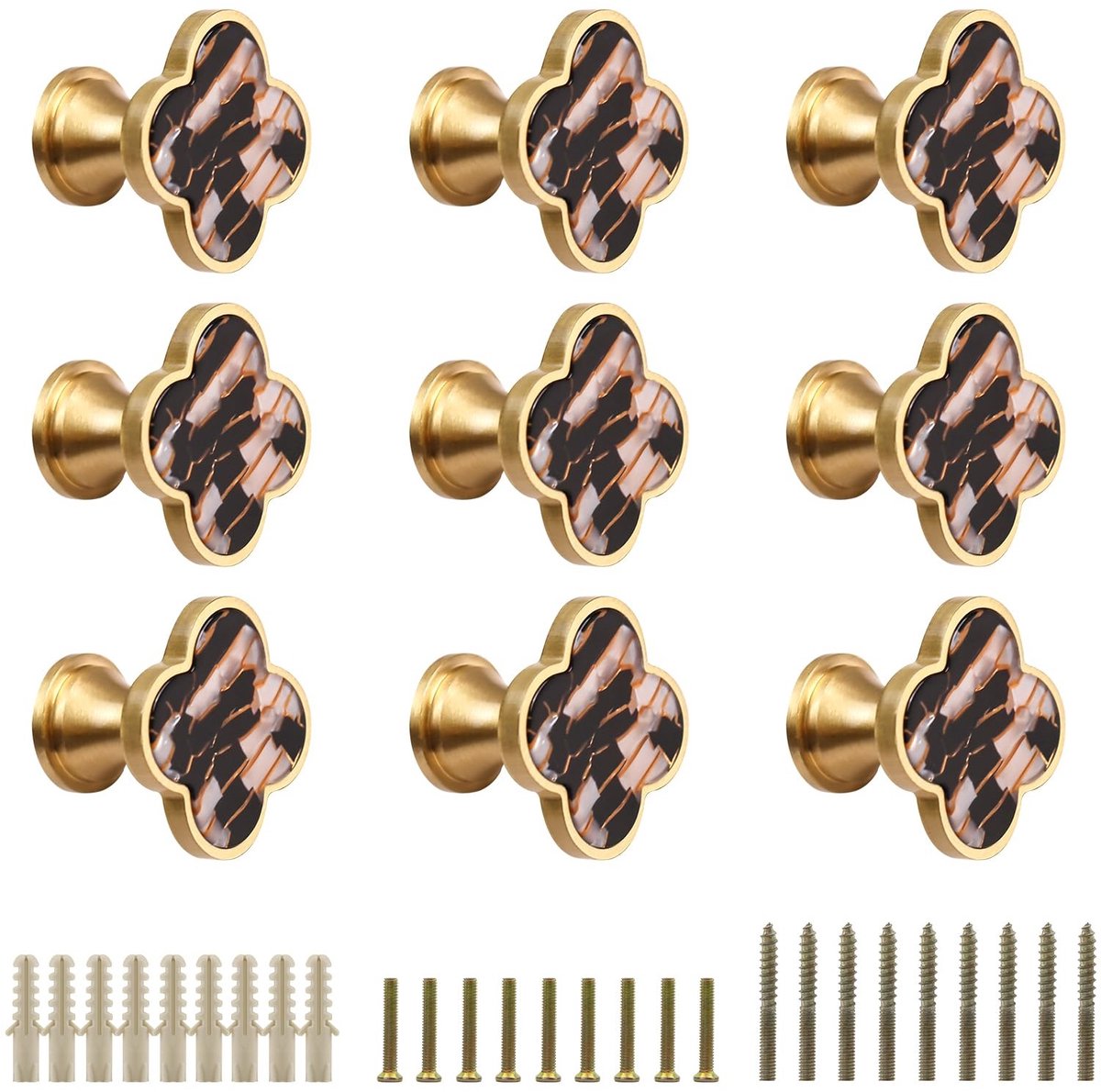 Omgoods - Set van 6 Decoratieve Klokjes voor Kasten en Lades