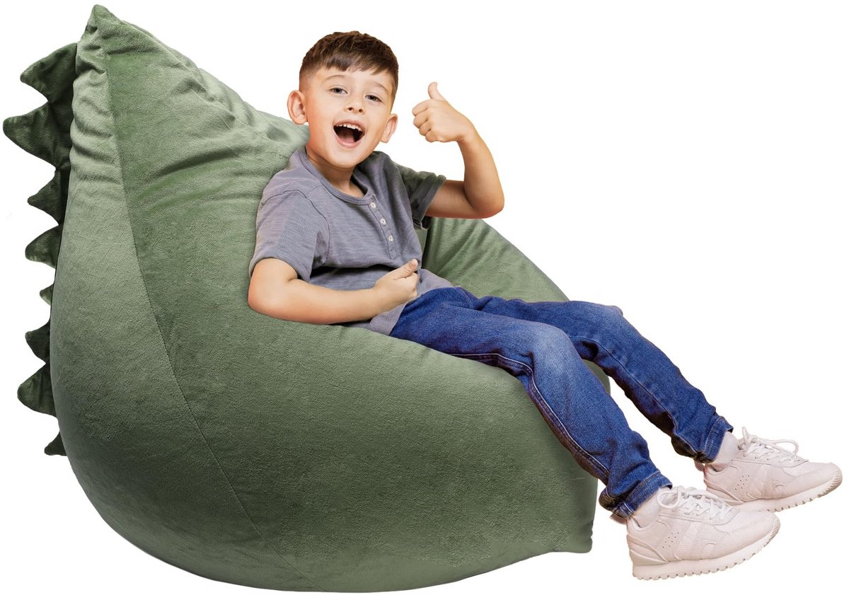 Omgoods - Bean Bag Stoel Cover voor Speelgoedopslag, 80x76x63cm, Groen