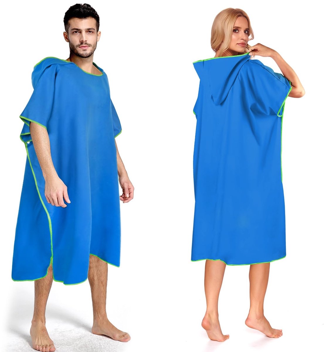 Omgoods - Surf Poncho voor Volwassenen - Sneldrogende Badponcho met Kap