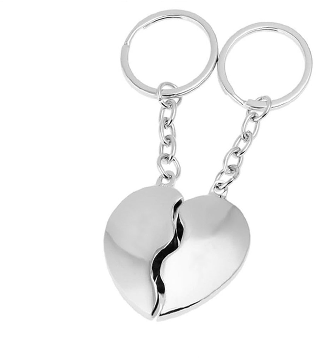 Omgoods - Sleutelhanger Hart in 2-Delige Set met Chic Cadeauverpakking