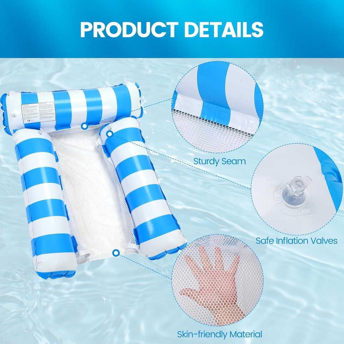 Omgoods - Opblaasbare Watermatras 4-in-1 voor Zwemmen en Relaxen